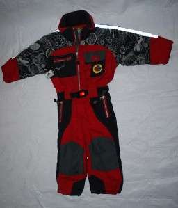 Boys OBERMEYER Snowmobile Snow Ski Suit Winter Coat Pants 4 Compass 