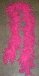 Feathers BOA Marabou New Bright Hot Pink 6 Scarf  