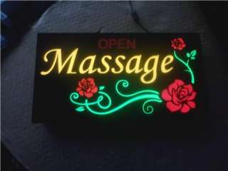 Luxury 43x23cm flash Massage Open LED Sign Neon effect  