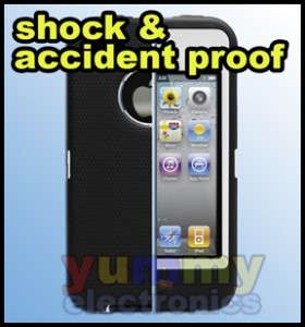 OtterBox Defender BLACK & WHITE Case iPhone 4 16GB 32GB  