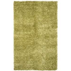   Woven Polyester Lime Green Shag Rug Size 8 Round Furniture & Decor