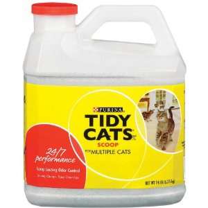 Tidy Cats Scoop Cat Litter for Multiple Cats, 24/7 Performance, 14 lbs 