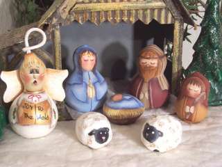 Nativity Gourds Painting Pattern  