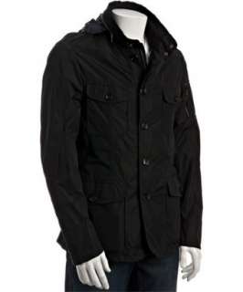 Moncler navy poly Lambert zip front hooded jacket   up to 70 