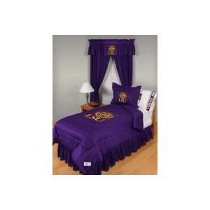  LSU Tigers Full Sports Room Bedding Set Solid or Sidelines 