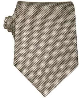 Zegna beige mini square silk tie   