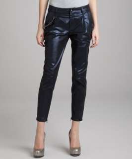 Gucci night sparkly cotton blend cropped jeans  