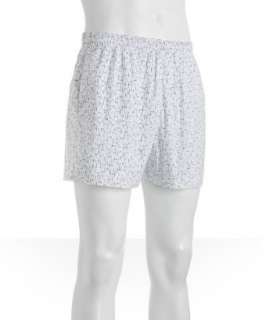 Hermes white H cotton blend swim trunks  