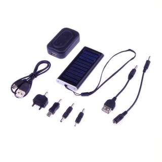 Black Convenient Solar Panel USB Charger for Cell Phone//PDA  