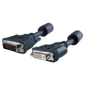 com DVI D Male / DVI D Female Dual Link Cable, Black, 2 Meter (6.6 ft 