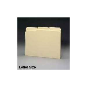  Manila Folders, Two Ply 1/3 Tabs, Letter Size Office 