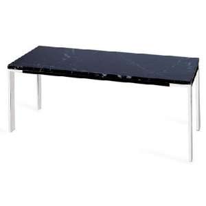  Contemporary Marble Top Table with Polished Stainless 