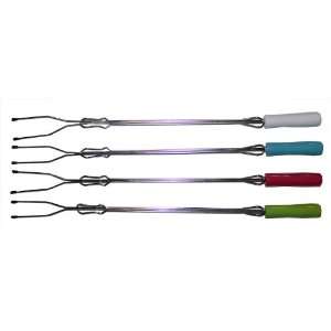 com Telescoping Multi Color Marshmallow Metal Roasting Forks / Sticks 