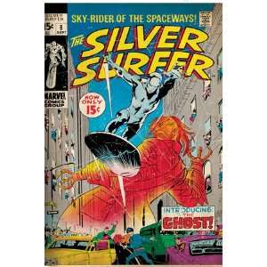 Marvel Comics Retro Silver Surfer Comic Book Cover #8, the Ghost 