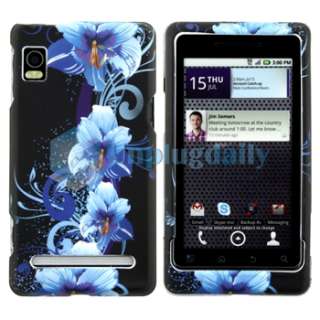 blue flowers size perfect fit accessory only phone not included