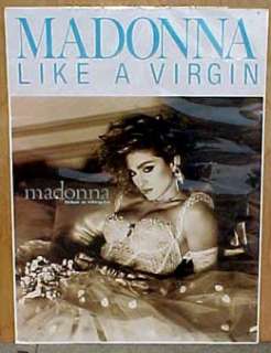 Madonna 1983 poster LIKE A VIRGIN mint cond  