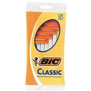 Bic Mens Classic Normal Disposable Shaver, 5 in a Pack (Pack of 12) 60 