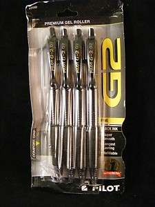 Pilot G2 Premium Gel Roller Pens Fine Black 31057 072838310576 