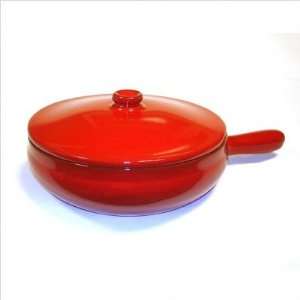   Saucepan with Lid in Red Heat Diffuser Heat Diffuser 