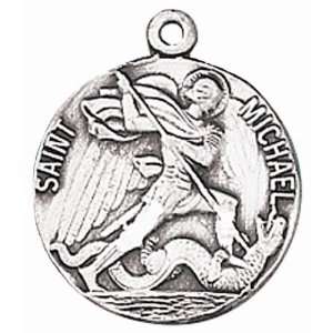  St. Michael Sterling Silver Medal (JC 120) Jewelry