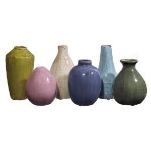  Mini Tuscany Vases   Set of 6