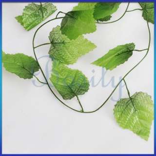   Hanging Silk Flower Garland Grape Vine Plant Wedding Decor Leaf  