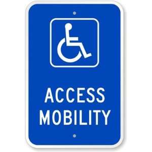  Access Mobility (with Graphic) Diamond Grade Sign, 18 x 