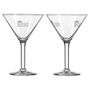  New England Patriots Martini Glass Set