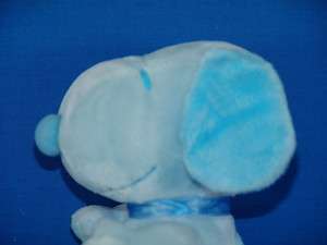   Pastel Baby Boy Blue Peanuts Snoopy Dog Lovey Plush Stuffed Animal