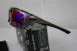 NEW Oakley Scalpel Darl Grey w/ + Red Iridium Lenses NIB Glasses NWT 