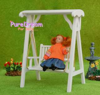 12Dollhouse Miniature Garden Furniture Porch Swing CUTE  