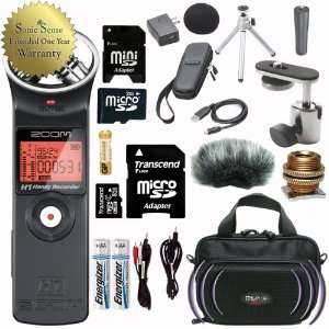  Zoom H1 Portable Digital Recorder with DSLR Camera Adaptor 