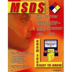National Safety Compliance MSDS Safety Poster   24 X 32 Inches  