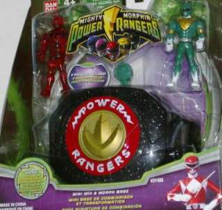 Power Rangers Mini Mix & Morph Base Green & Red Ranger 045557314064 