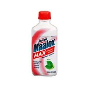 Maalox Maximum Strength Liquid Mint Creme relives Heartburn   12 Oz