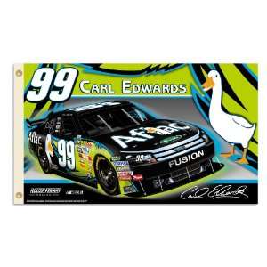  NASCAR Carl Edwards #99 2 Sided 3 by 5 Foot Flag with 