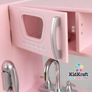 KidKraft Pink Vintage Kitchen Kids Pretend Play Set  