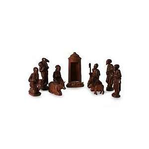   nativity scene, Divine Birth in Africa (set of 11)