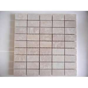  Bottocino large brick mosaic honed 1 1/4 x 2 1/4
