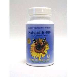  Verified Quality   Natural Vitamin E 400 IU 100 gels 