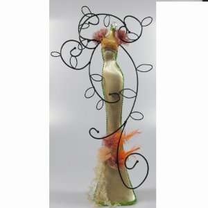   Champagne Lace Doll Jewelry Tree Organizer Mannequin