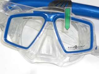 Aqua Lung Sport Proflex Blue Snorkeling Snorkel & Mask Set  