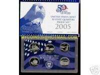 2005 50 STATE QUARTERS Proof Set US MINT Coin Sets COA*  