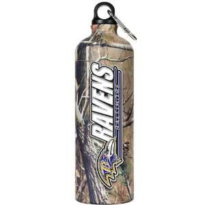   NFL RAVENS 32oz NFL Open Field Aluminum Water Bottle/RealTree AP Camo