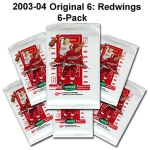   Nhl Original 6 Red Wings 6 Pack Of Trading Cards