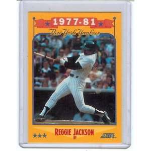  1988 SCORE SALUTE TO REGGIE JACKSON 502 GLOSSY YANKEES 