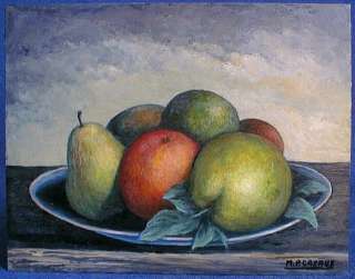 OIL PAINTING IMPRESSIONIST STYLE FRESH FRUITS FRENCH  
