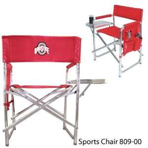  Ohio State Embroidery Sports Chair Aluminum chair w/fold out table 