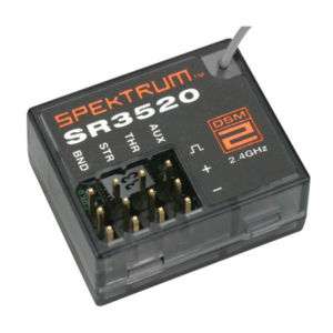 Spektrum DSM2 3 channel surface receiver NIB SPMSR3520  
