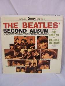 Beatles SECOND Album Record LP 1st Pressing Stereo  